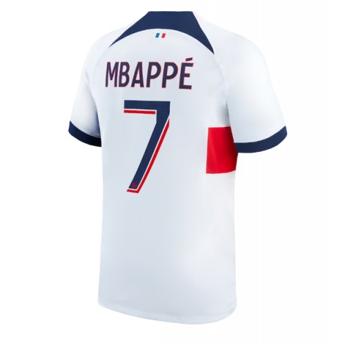 Pánský Fotbalový dres Paris Saint-Germain Kylian Mbappe #7 2023-24 Venkovní Krátký Rukáv